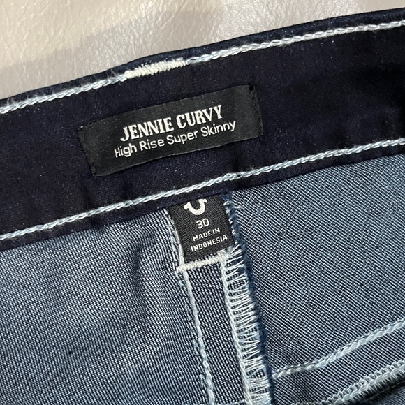 NWT - True Religion Women’s Jennie Curvy High Rise Super Skinny Jeans - Size 30 - Picture 12 of 13
